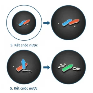 Technical drawing detailing the secure and compliant water connection required for a bidet for commercial toilet in a commercial setting.