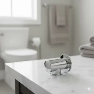 A replacement water pressure control knob, a common item in the replacement toilet bidet parts category.