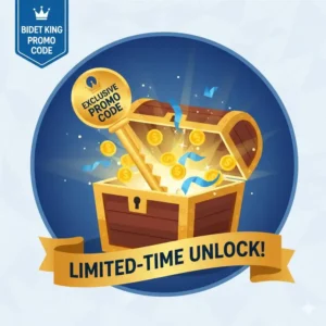 A stylized illustration of a gift box being opened, signifying an exclusive or limited-time deal available via a Bidet King promo code.