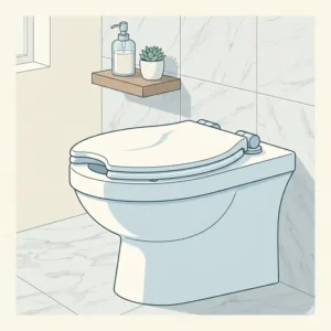 A variety of color finishes available for the french curve toilet seat including white and biscuit.