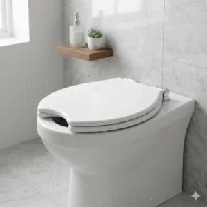 Step-by-step installation instructions for mounting a new french curve toilet seat to a bowl.